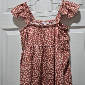 Sugar & Jade Top Women's XL Floral Cottagecore Tiered Ruffles Feminine